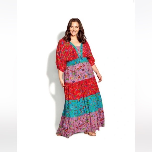 Avenue Paisley Dress Size 18 - Picture 5 of 6